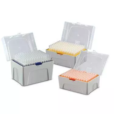1-1000?L Filtered Racked Pipette Tips Filtered Pipette Tips Sterile • 96 Tips/Rack • 1-1000? • 84mm ,576 / pk