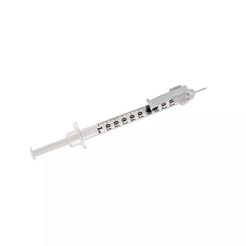 1 ml TB Syringe with SafetyGlide Attached Needle, Box of 100
