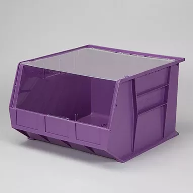 1438 Super Tough Bin with Clear Lid Attached, 16.5x11x18