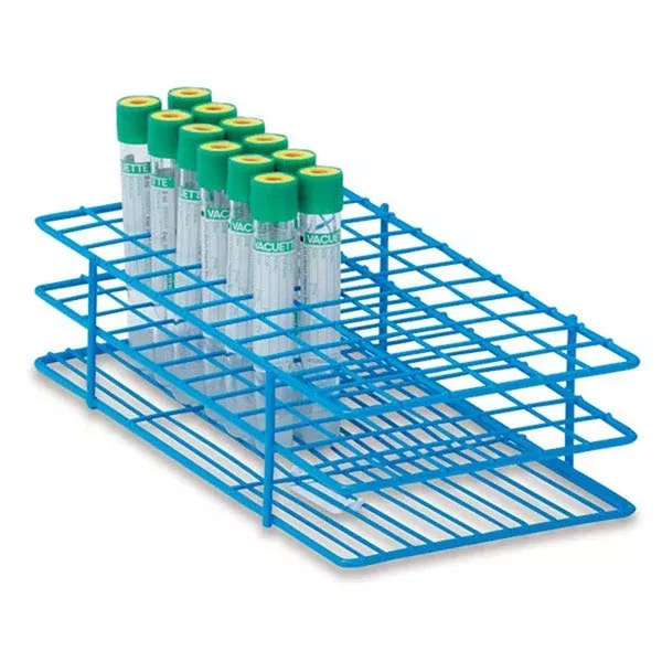 16mm Medium Epoxy-Coated Wire Rack Medium • Holds 72 tubes • 5"W x 9.5"L x 2.5"H ,1 Each