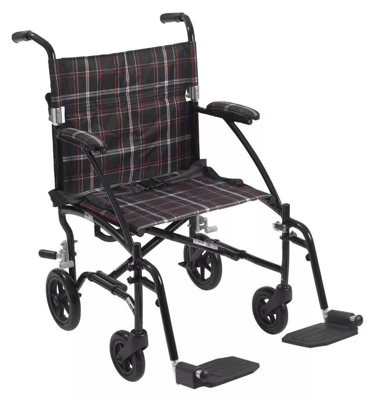 19 Inch Fly-Lite Aluminum Transport Chair