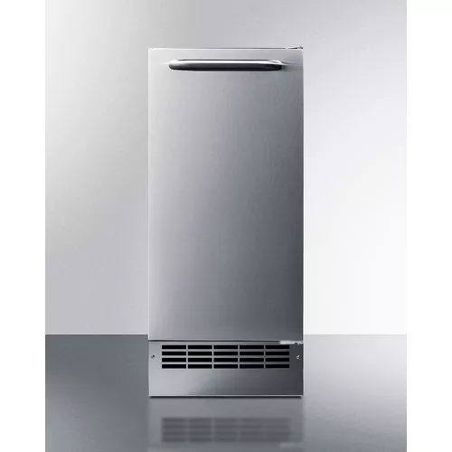 25 lb. Drain-Free IcemakerDoor Swing RHD , Stainless SteelSummit BIM26H34