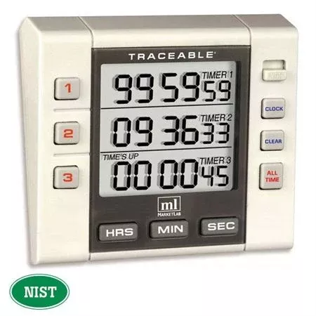 3-Channel Continuous Alarm Timer 3-Channel Continuous Alarm Timer • 3.25"W x 1"D x 3"H ,1 Each