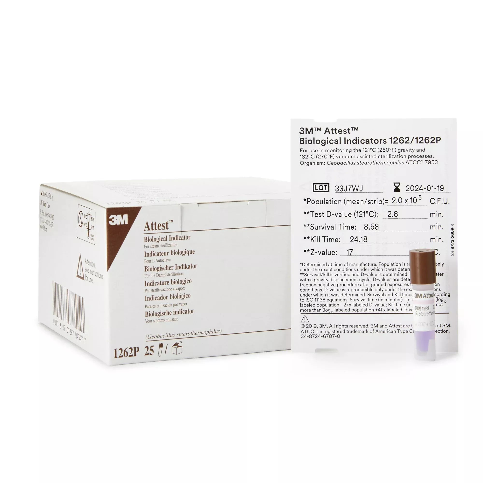 3M Attest Sterilization Biological Indicator Vial