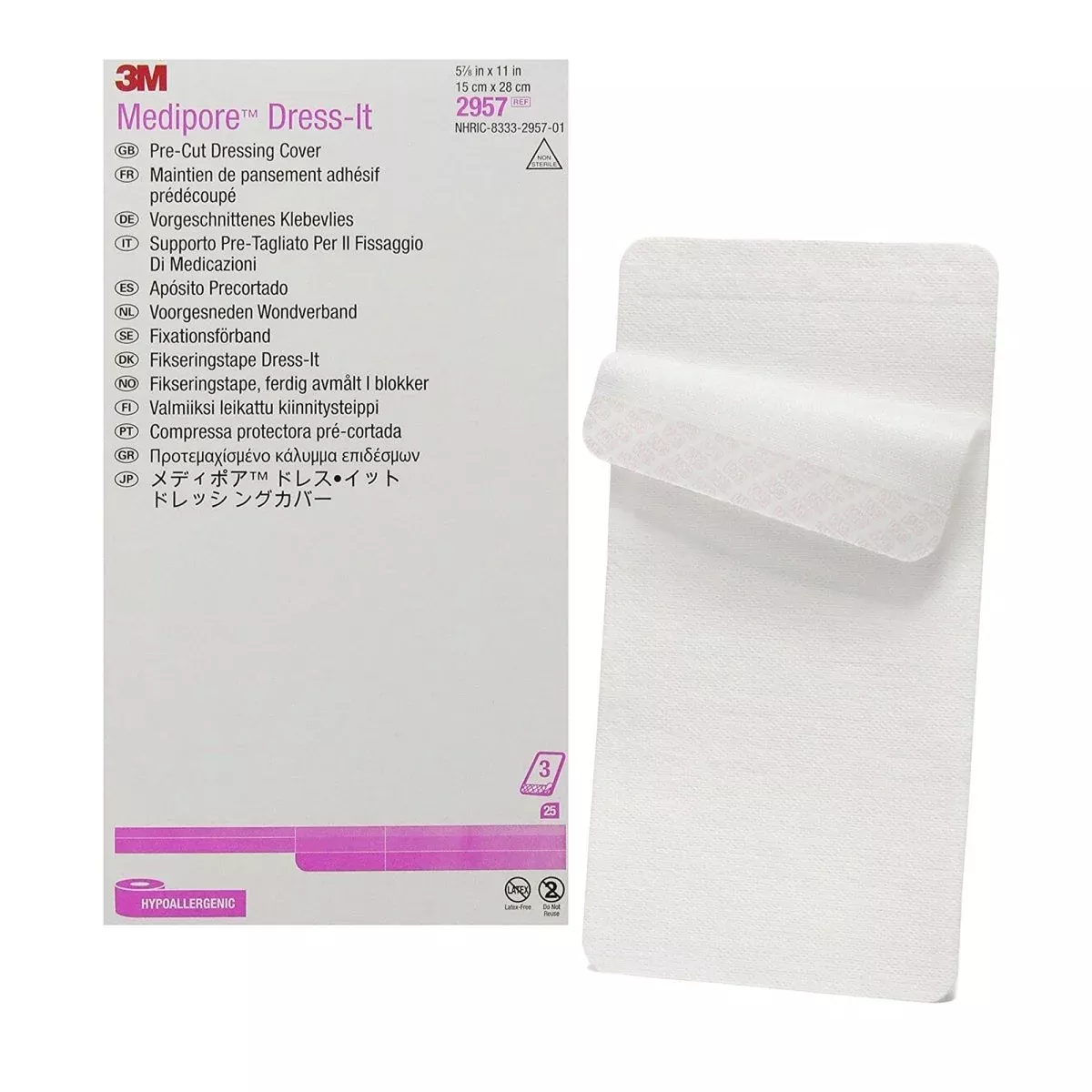 3M Medipore Dress It Dressing Retention Tape With Liner