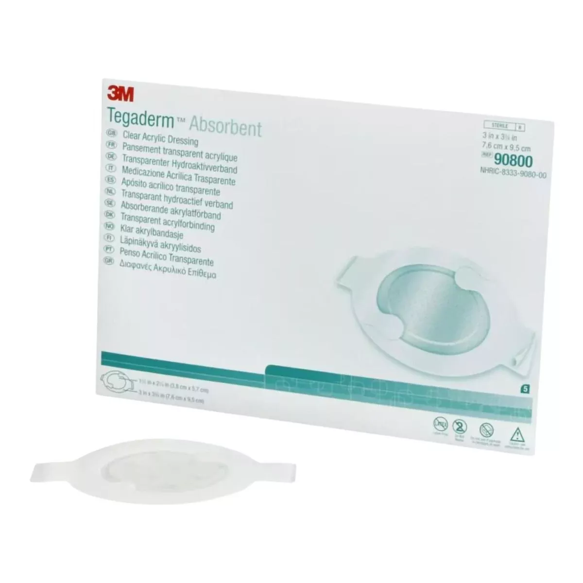 3M Tegaderm Absorbent Clear Acrylic Dressings