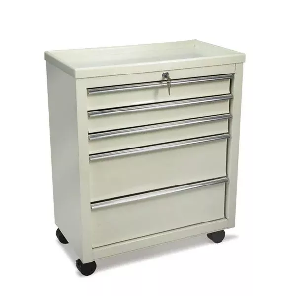 5-Drawer Bedside Cart 5-Drawer with Key Lock • Three 2.75"D drawers and two 6"D drawers ,1 Each