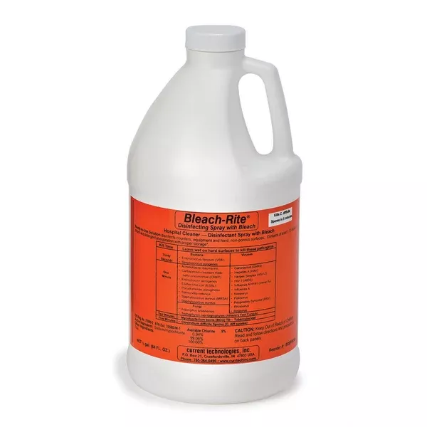 64 oz Bleach Rite Disinfecting Spray Refill 64oz Bottle ,6 / pk
