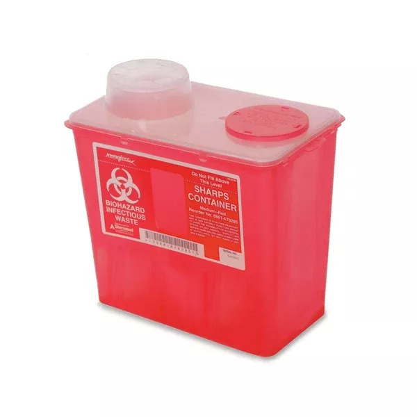 8 Quart Chimney Top Sharps Container 8qt Chimney-Top ,20 / pk