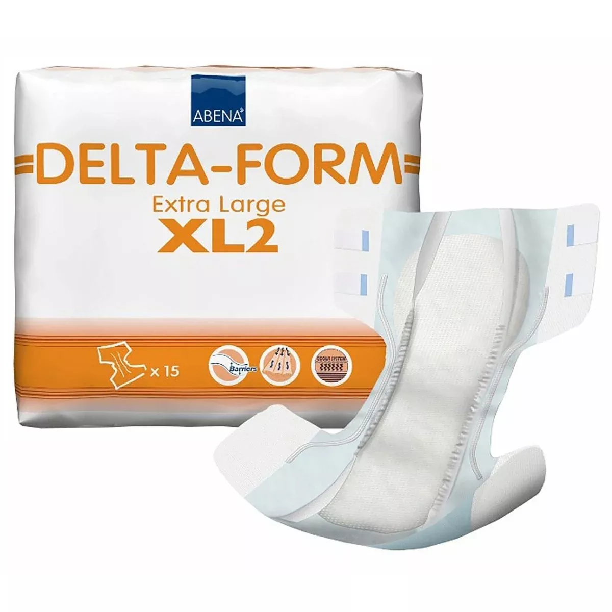 Abena Delta Form Xl2 Incontinence Briefs