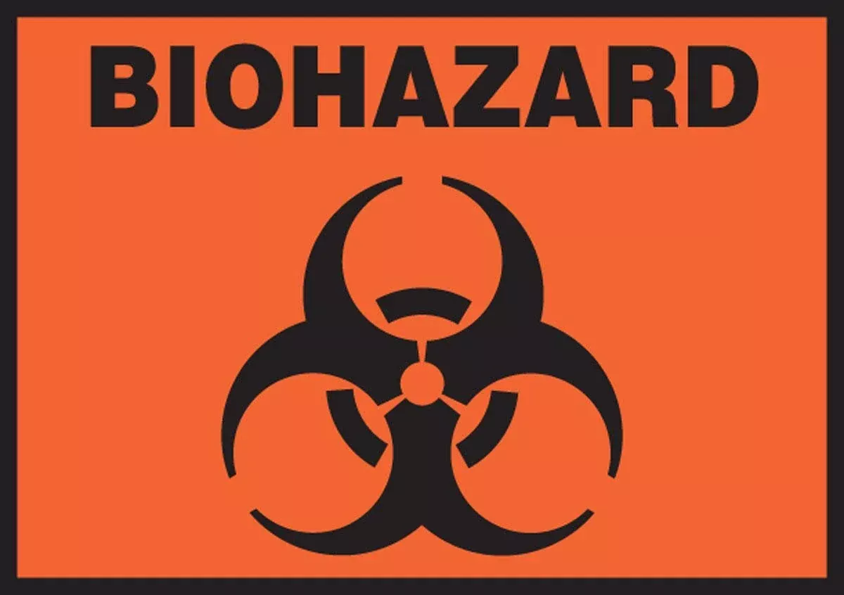 Accuform Signs Biohazard Pre Printed Label