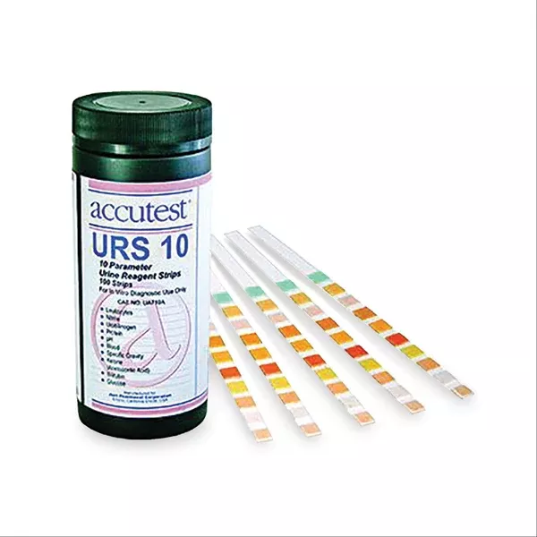 Accutest Urinalysis Strips 10 Parameter ,100 per Paxk