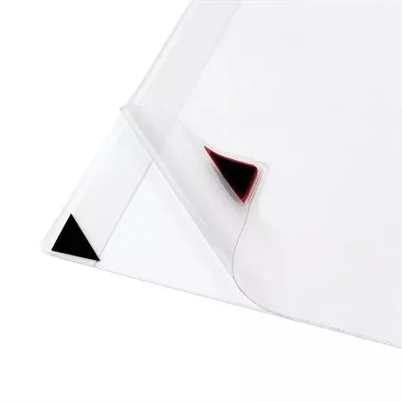 Adhesive Document Pocket Adhesive Mount Document Pocket with Magnet Corner • 12.7"W x 9.1"H ,5 / pk