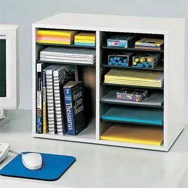 Adjustable Desktop Organizers Vertical • 10.75"W x 11.75"D x 16.125"H ,1 Each