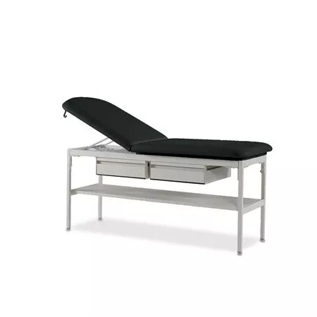 Adjustable Treatment Table with 2 Drawers Treatment Table with Shelf, Adjustable Back, and 2 Drawers • 29"W x 76"L x 32"H ,1 Each