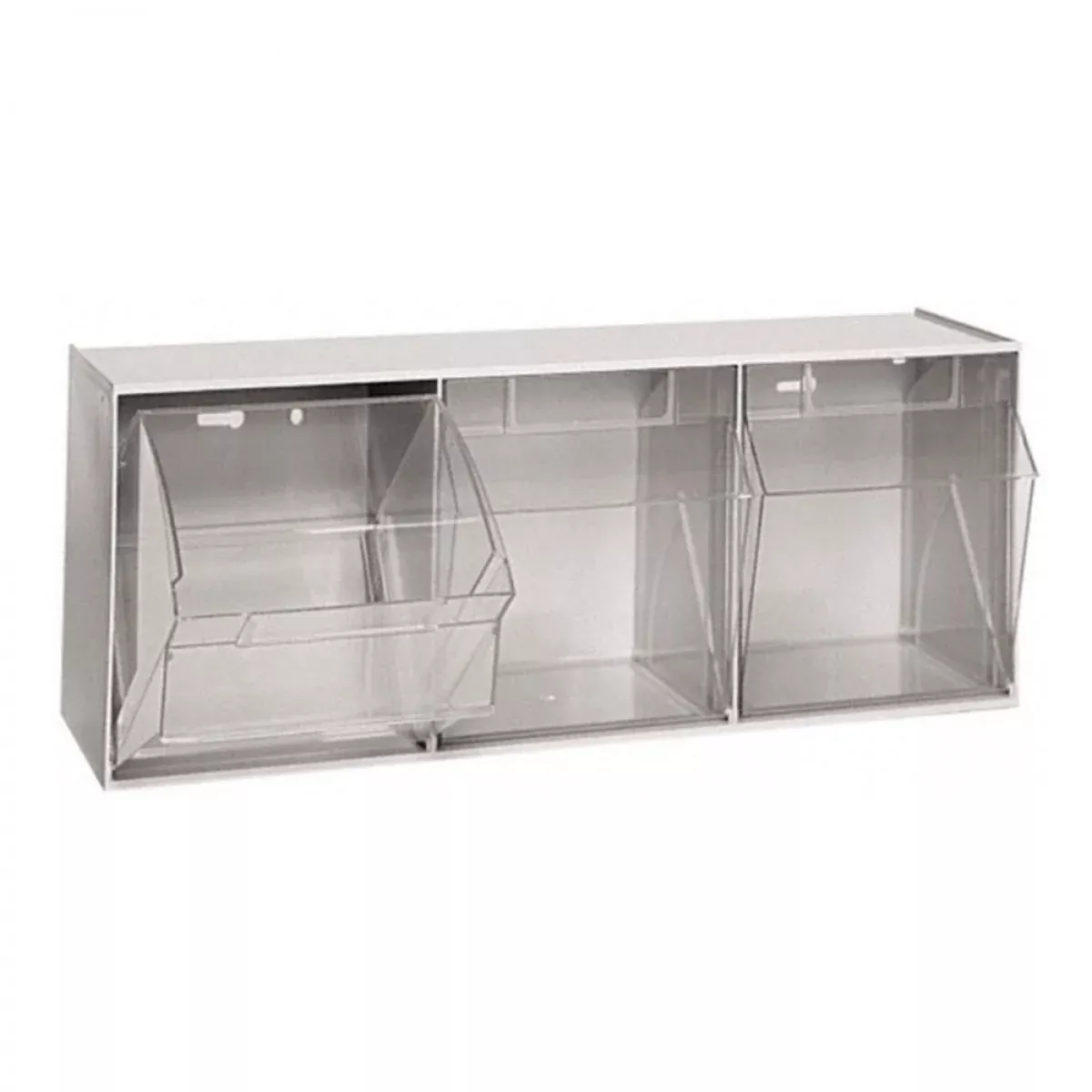 Alert Bands Clasp Dispenser Plastic In-A-Snap Tip Out Bin Dividers Ivory - 1 Each