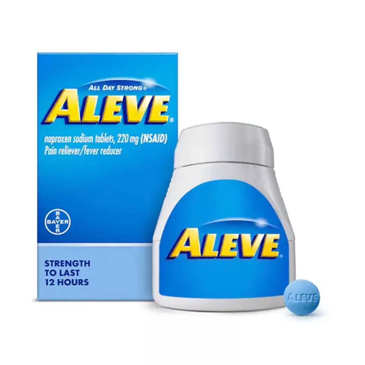 Aleve Tablets Naproxen Sodium Pain Relief