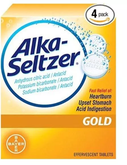 Alka Seltzer Gold Anhydrous Citric Acid / Potassium Bicarbonate / Sodium Bicarbonate Antacid