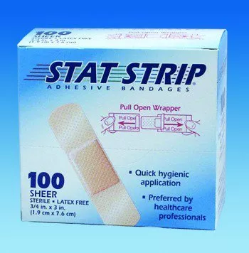 American White Cross Stat Strip Sheer Adhesive Strips