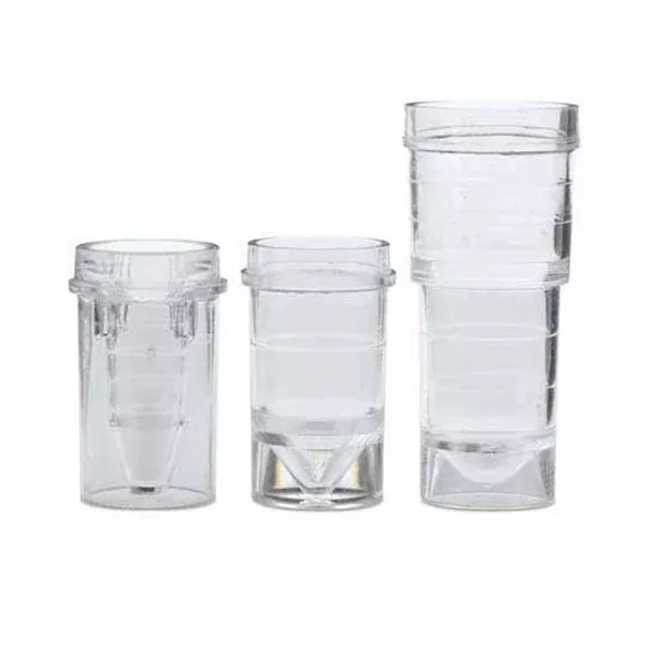 Analyzer Cups 0.5mL • 15.24mm Dia x 25.4mm H ,1000 / pk
