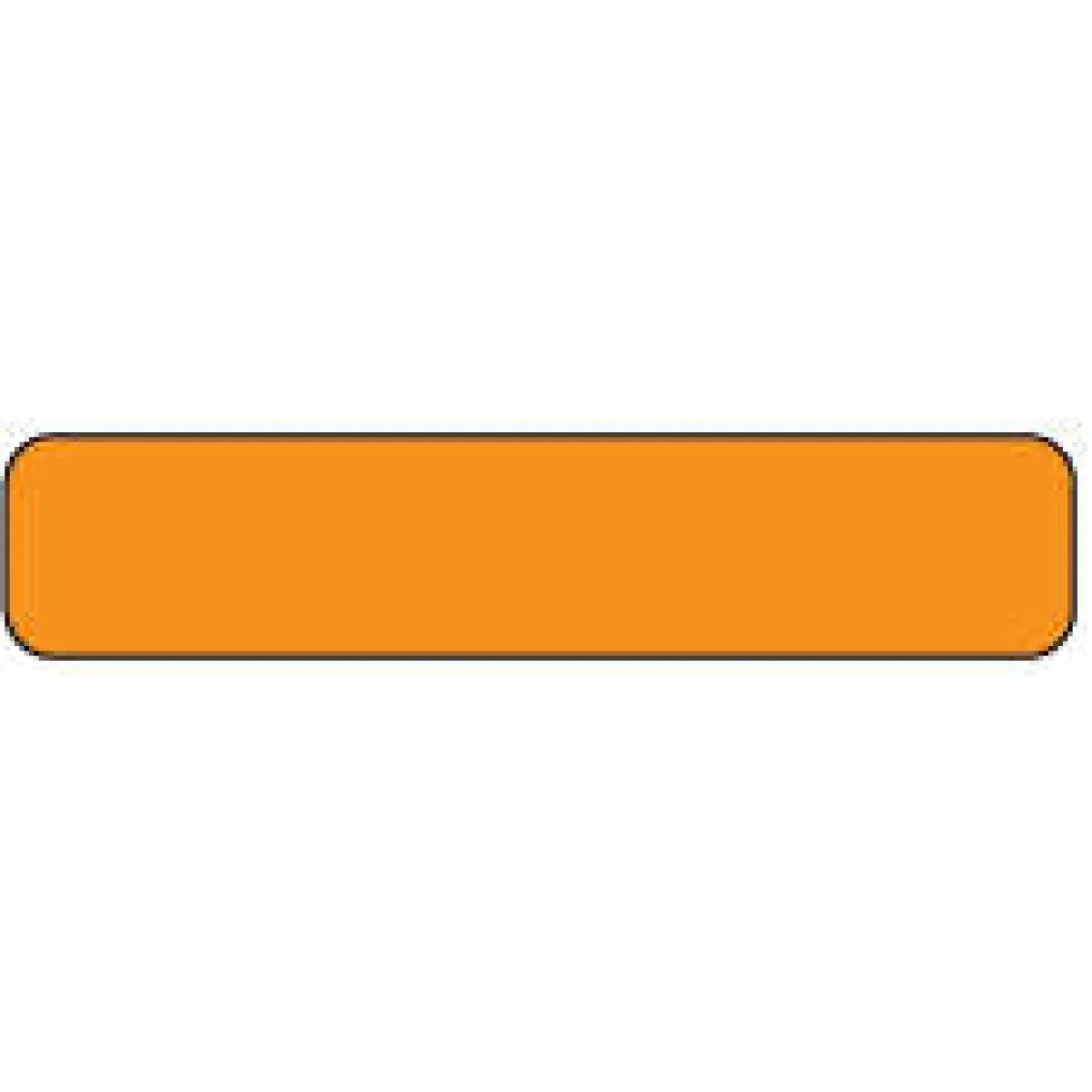 Anesthesia Label (Paper, Permanent) 1 1/2" X 1/3" Fluorescent Orange - 1000 Per Roll