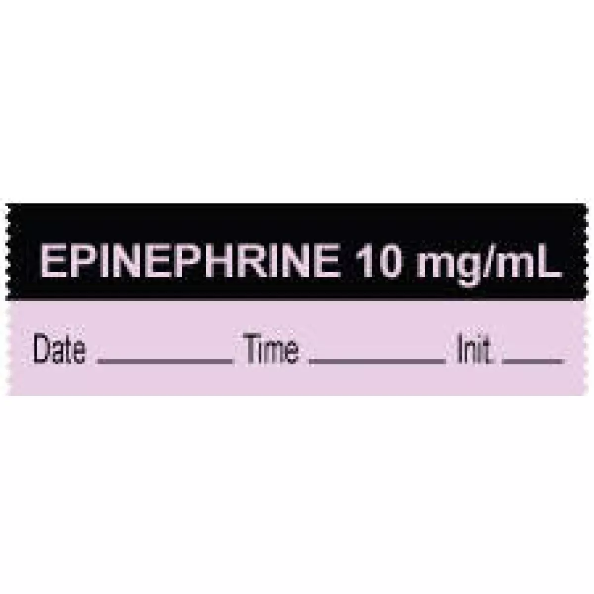 Anesthesia Tape With Date, Time & Initial (Removable) Epinephrine 10 Mg/Ml 1 Core 1/2" X 500" - 333 Imprints - Violet And Black - 500 Inches Per Roll