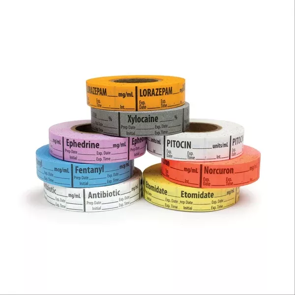 Anticholinergic Agent Medication Label Tape MarketLab Atropine _mg/ml Label PK500 ,500 / roll