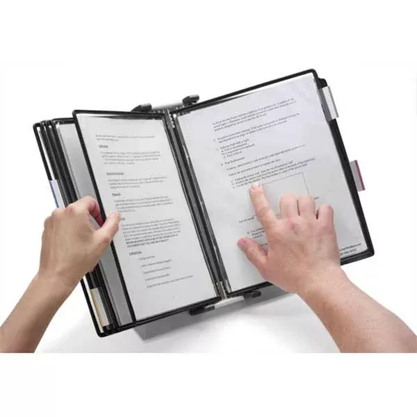Antimicrobial Benchtop and Wall-Mount Display Systems Benchtop Base • 11"W x 5.5"D x 8.625"H ,1 Each