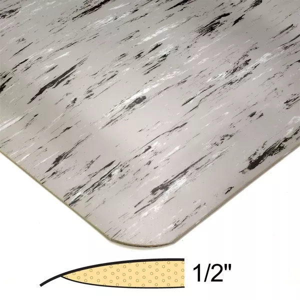 Antimicrobial Mat 2'W x 3'L • 1/2" Thick ,1 Each