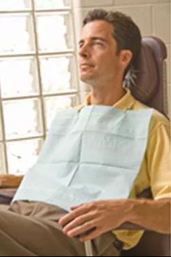 Aqua-Guard Blue Dental Bibs