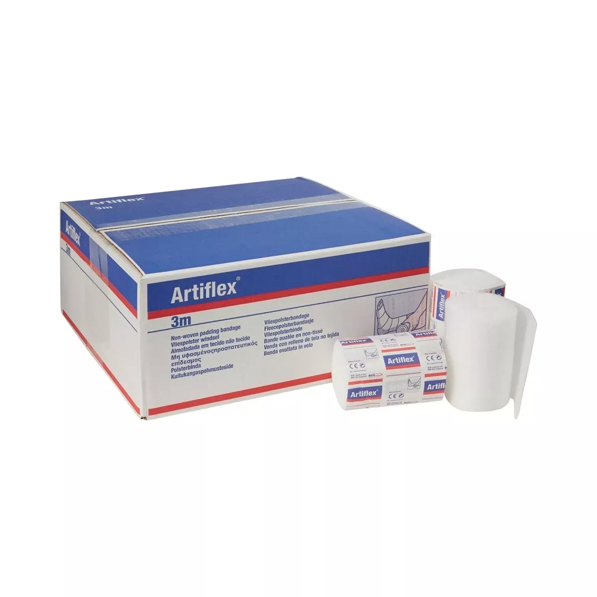 Artiflex White Polyester / Polypropylene / Polyethylene Undercast Padding Bandage