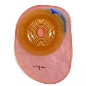 Assura 1-Piece Closed Pouch Precut Convex 1-1/8", Opaque