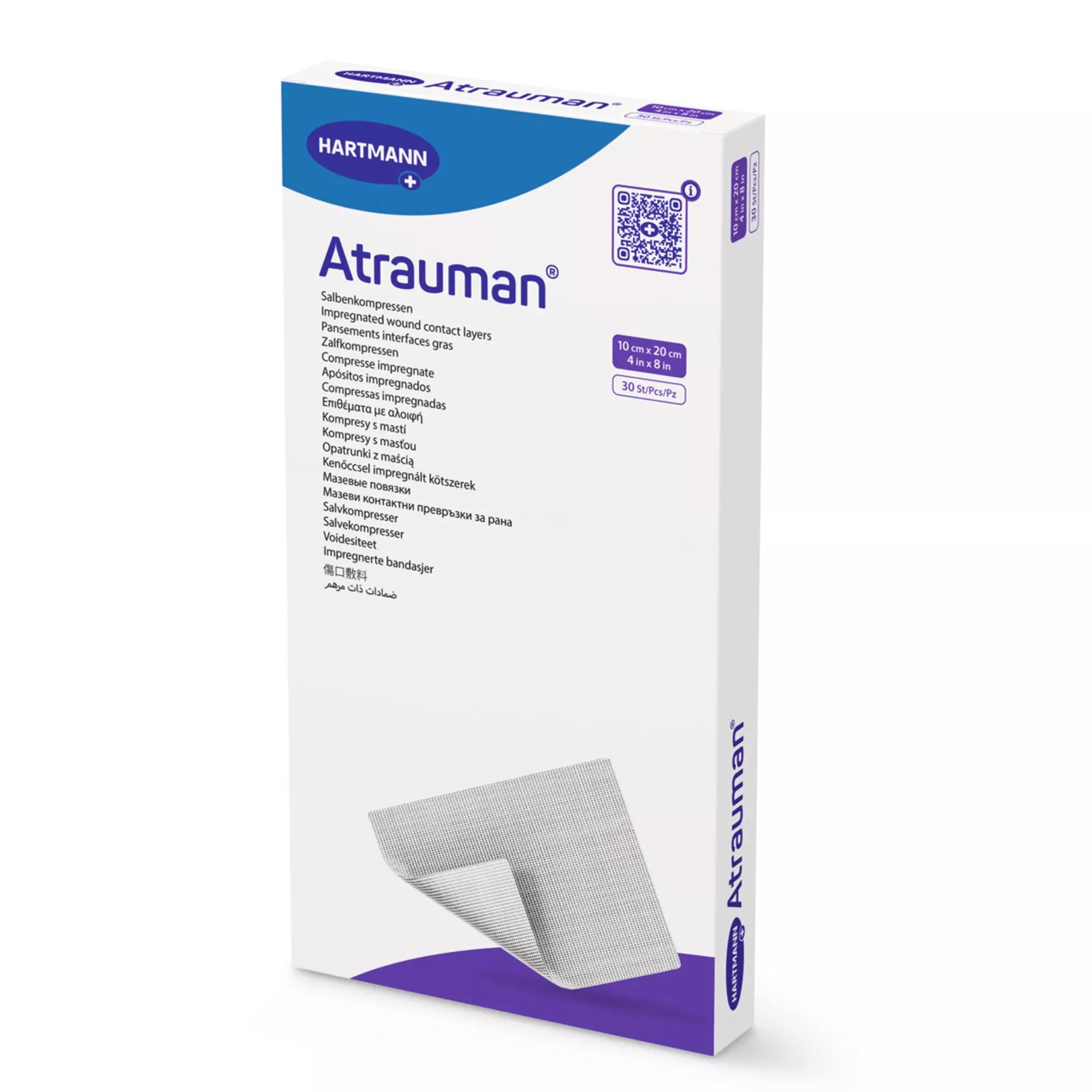 Atrauman Impregnated Wound Contact Layer Dressing, 4 x 8 Inch