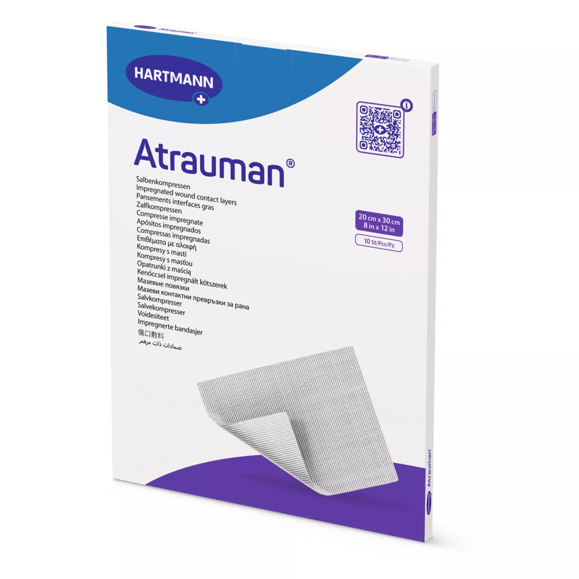 Atrauman Impregnated Wound Contact Layer Dressing, 8 x 12 Inch