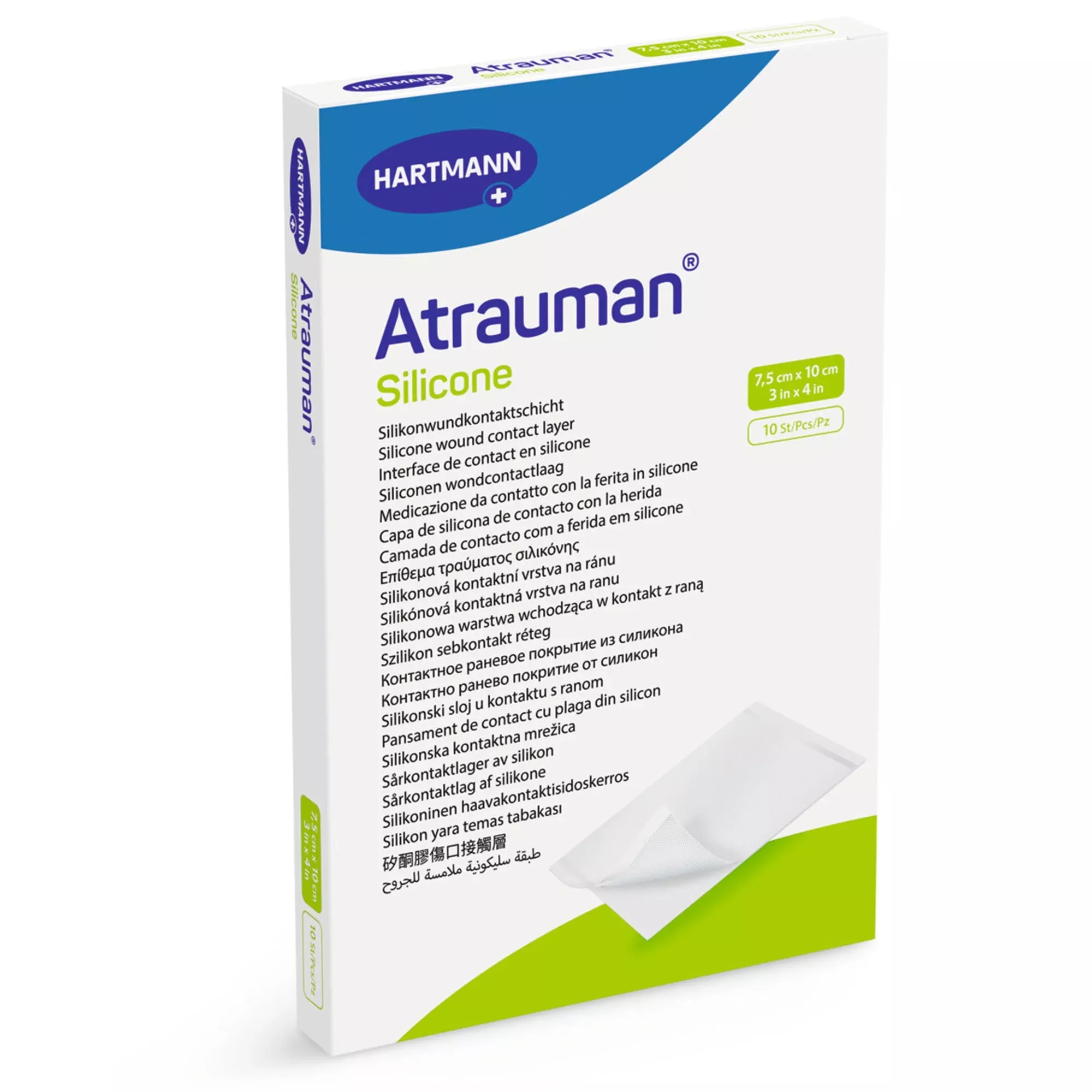 Atrauman Silicone Sterile Wound Contact Layer Dressing, 3 X 4 Inch