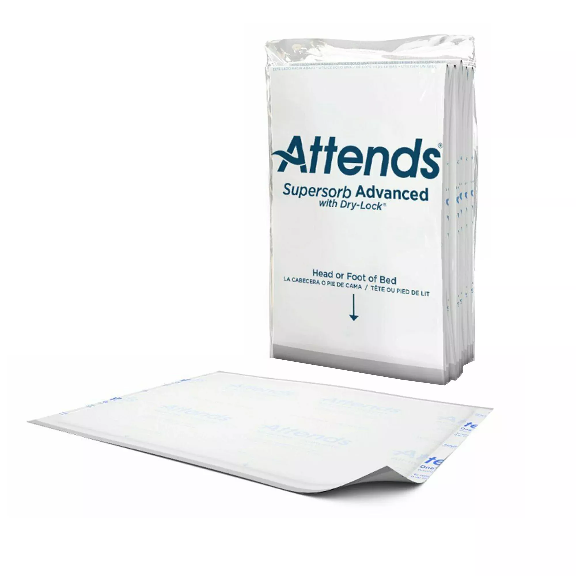 Attends Supersorb Advanced Underpads with Dry-Lock