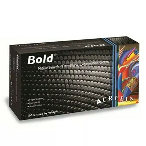 Aurelia Bold Black Nitrile PF Exam Glove AM-70-73999