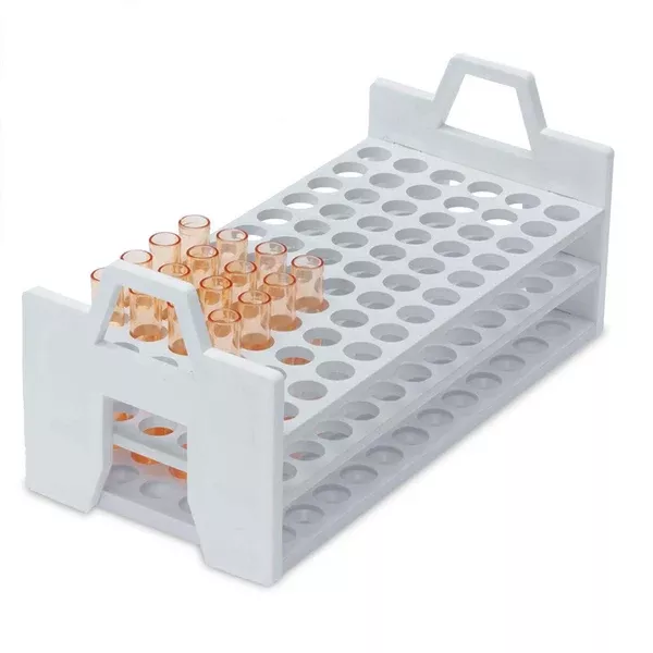 Autoclavable Stack Rack for 10mm-13mm Tubes For 10mm-13mm Tubes up to 4"L • Holds 72 ,1 Each