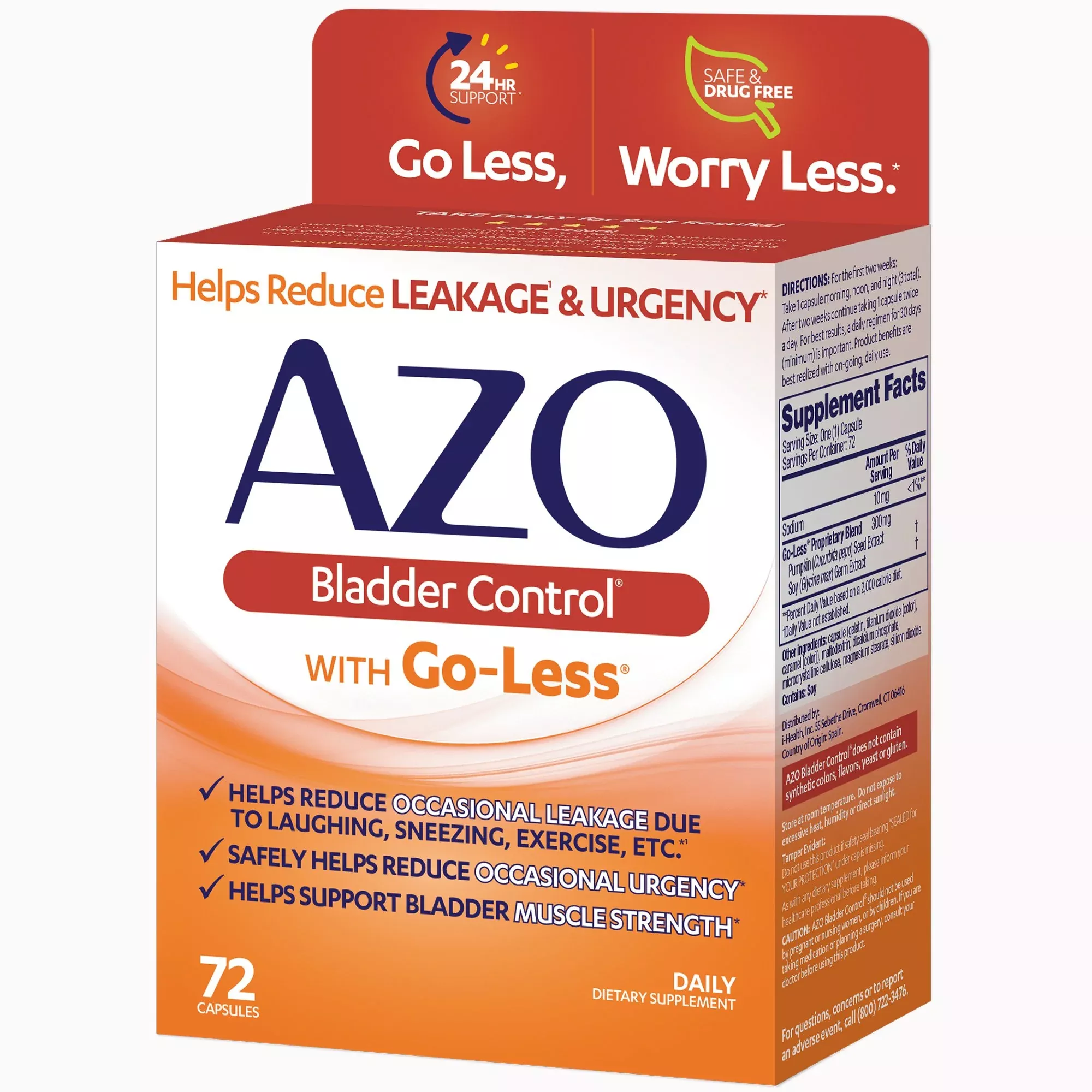 AZO Bladder Control With Go Less Capsules