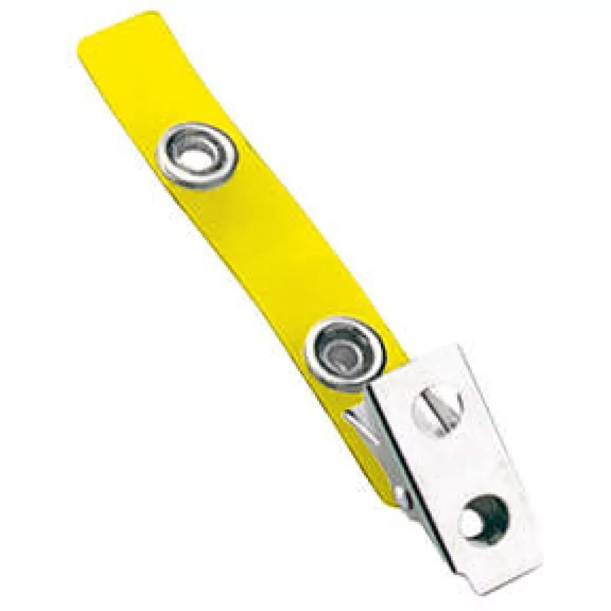 Badge Clip (Vinyl) 2 3/4" Long Yellow - 100 Per Package