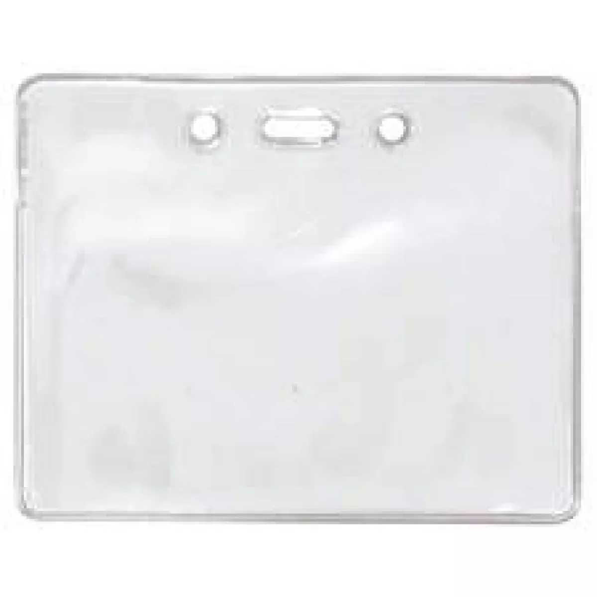 Badge Holder (Vinyl) 3 7/16" X 2 15/16" Clear - 100 Per Package