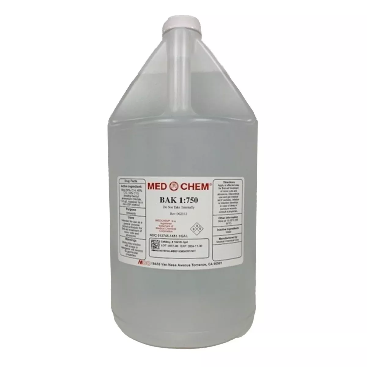 Bak 1:750 Benzalkonium Chloride Antiseptic