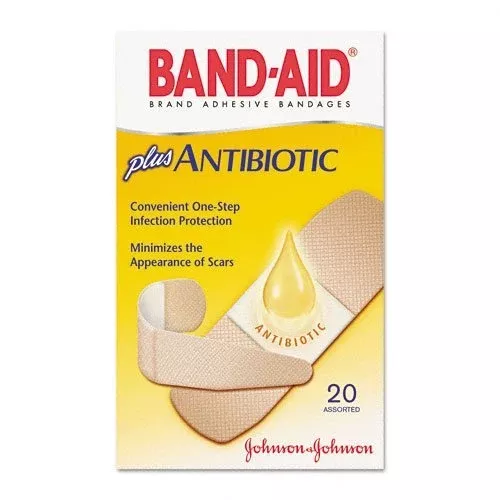 Band Aid With Neosporin Tan Adhesive Strips