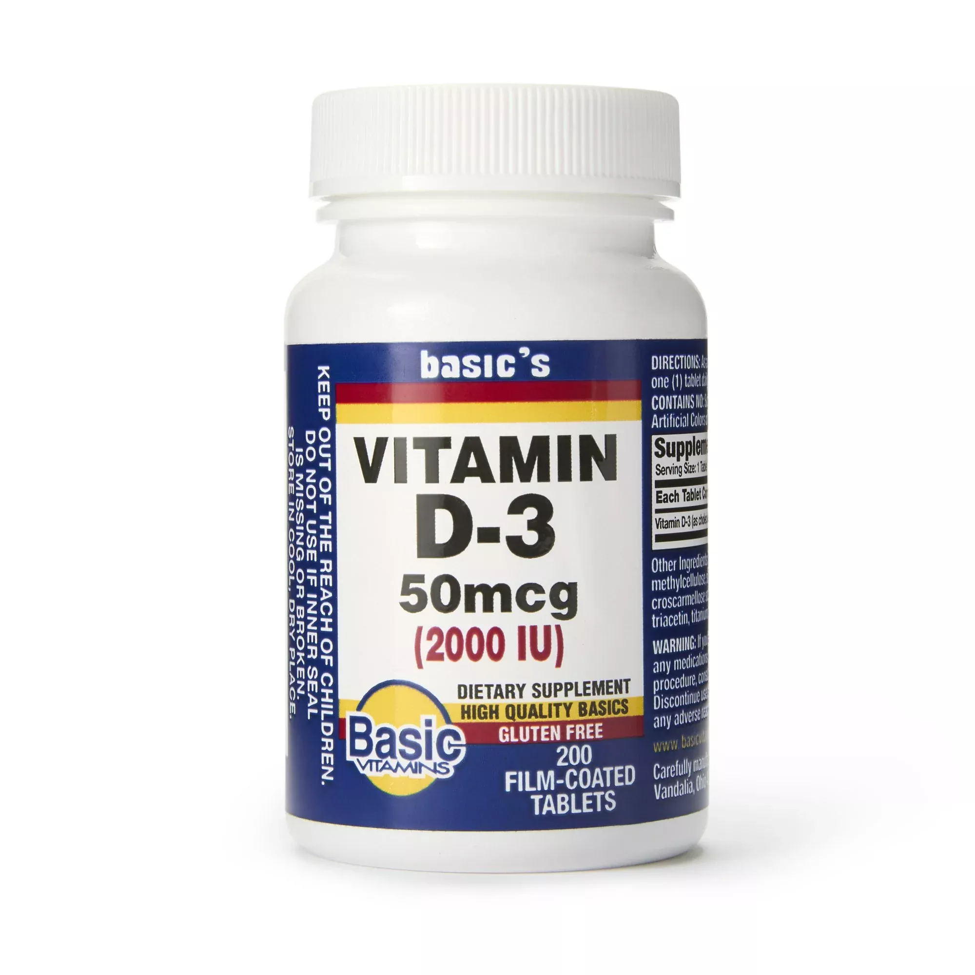 Basic's Vitamin D 3 Dietary Supplement