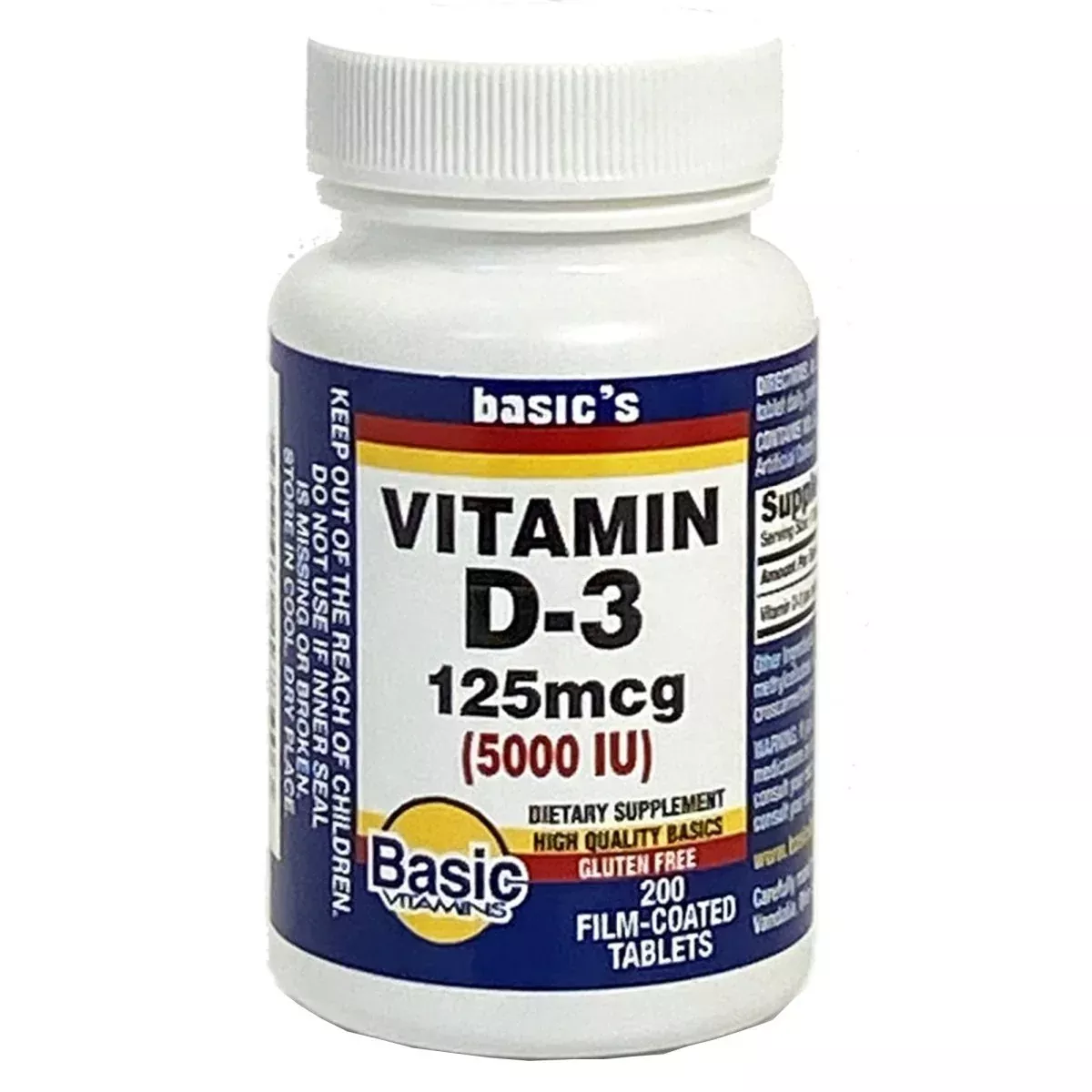 Basic's Vitamin D 3 Vitamin Supplement