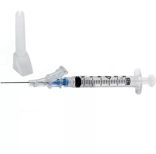 Becton Dickinson SafetyGlide 3 ml Syringe with 23 Gauge 1 Inch Needle