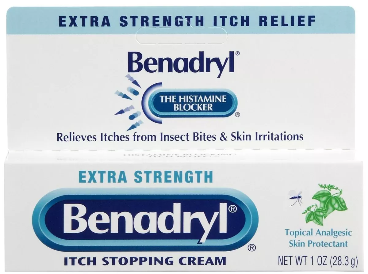Benadryl Diphenhydramine Hcl / Zinc Acetate Itch Relief