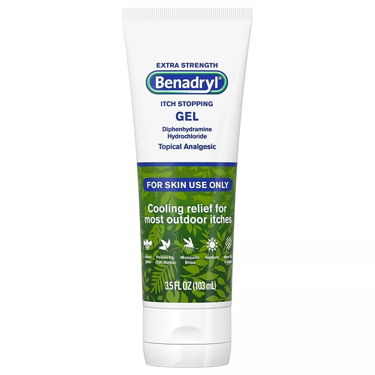 Benadryl Diphenhydramine Itch Relief Topical Gel