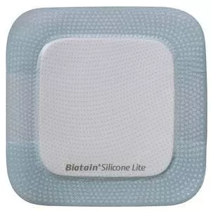 Biatain Silicone Lite Foam Dressing, 4" x 4", Pad Size 2.13" x 2.13"