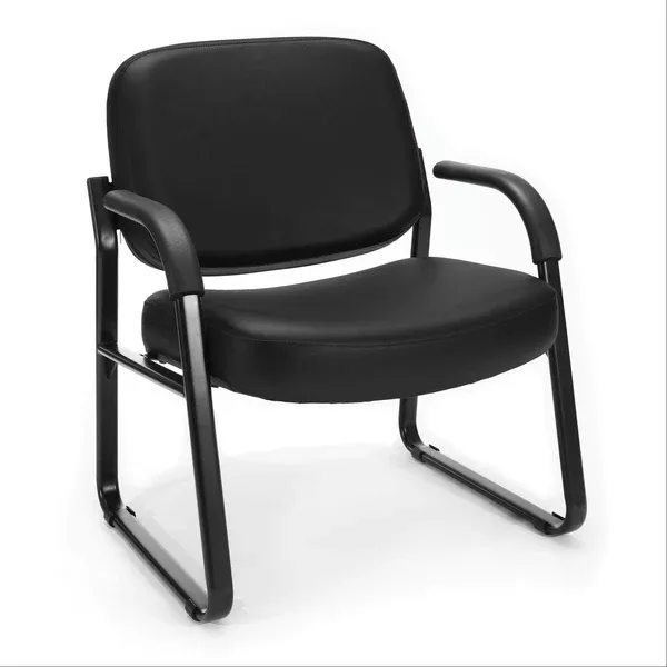 Big and Tall Antimicrobial Reception Chairs With Arms ,1 Each